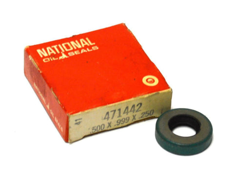 NEW NATIONAL OIL SEALS 471442 OIL SEAL 0.500" X 0.999" X 0.250" (5 AVAILABLE)