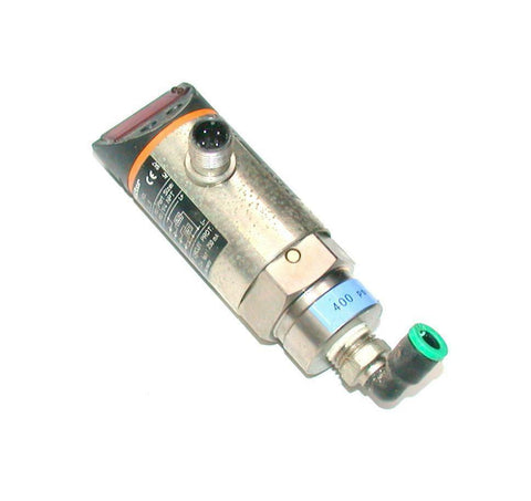 IFM EFECTOR  PN7223  PRESSURE SWITCH SENSOR W/ AIR FITTING  1/4 NPT 18-30 VDC