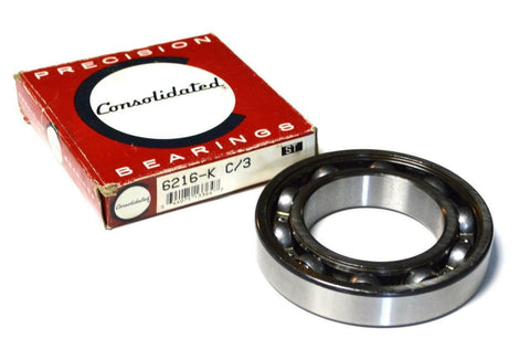 NEW CONSOLIDATED 6216-K C/3 DEEP GROOVE  BALL BEARING 80 MM X 140 MM X 26 MM