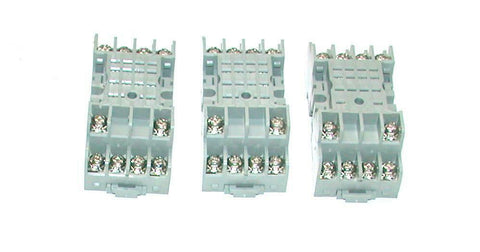 Lot of 3 New Potter & Brumfield  90331C-E  Relay Sockets 7 Amp 300 VAC