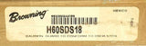 New Browning  H60SDS18  Roller Chain Sprocket 60 Chain 18 Tooth