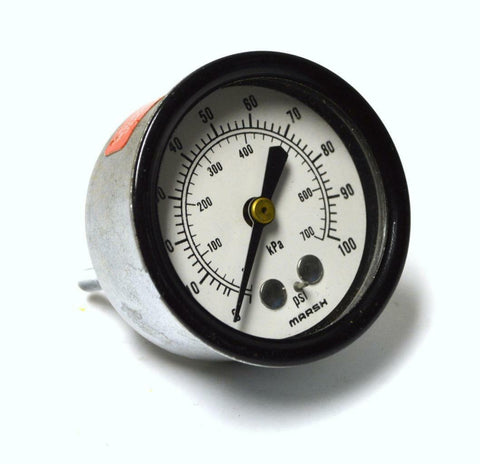 MARSH 0-100 PSI PRESSURE GAUGE 1/4" NPT BACK MOUNT