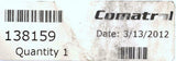 Comatrol 138159 Check Valve