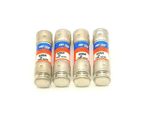 Lot of 4 New Ferraz Shawmut Amp-Trap 2000  A2D5R  Fuses 5 Amp 250 VAC/DC