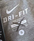 Nike Dri Fit Men's Kansas City Chiefs Gray Short Sleeve Shirt Size Small