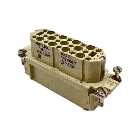 Amphenol Tuchel C146 10B 025 000 2 Male Connector Insert 10A 250V