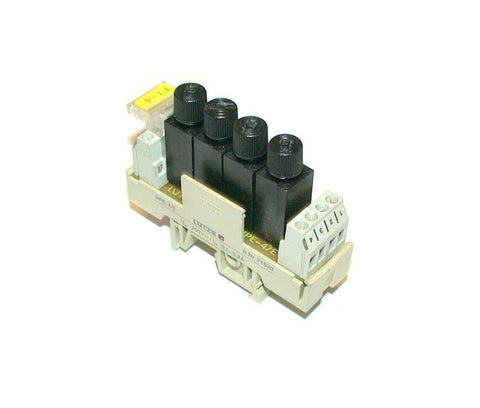 LUTZ  SIPE-4/E   4- POLE FUSE HOLDER  MODEULE 250 VAC 6.3 AMP