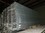 136 Unex Span Track Carton Flow Gravity Roller Conveyor 9.5" x 93" Lot of 136