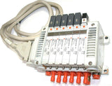 SMC 6 SOLENOID 24 VOLT STACK UP BANK ASSEMBLY VQC2101N-5