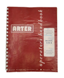Arter - Internal/External Cylindrical Grinder Model 103 Operators Handbook