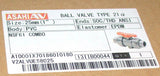 New Asahi Valves  13I10020-H  True Union PVC Ball Valve 25 MM 1" TYPE 21 EPDM