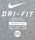 Nike Dri-Fit Men's Pittsburgh Steelers NFL Gray Short Sleeve Shirt Size XX-Large