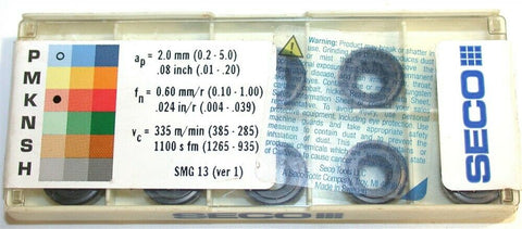 Lot of 10 New Seco Indexable Carbide Turning Inserts 16NR32UN S25M