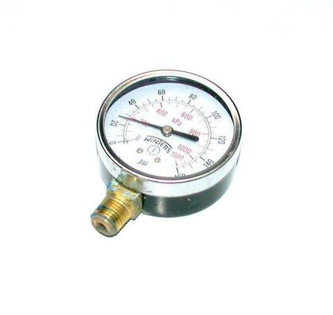 Winters Bottom Mount Gauge 1/4 NPT 2" Diameter 0-160 PSI