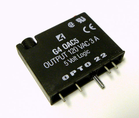 OPTO 22 G4 0AC5 AC OUTPUT MODULE 120 VAC 3 AMPS 5 VOLT LOGIC