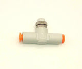 New SMC  AS 2051F  Push Lock Flow Control 1/4" Airline Fitting