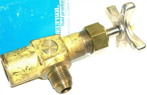 Deltrol Pneu-Trol 1/2" 2000 PSI Brass Male to Female Angle Valve M404B0 New