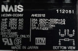 NAIS HE2AN-DC24V Power Relay W/ JH2-SF Terminal Block 25A 277VAC 24VDC Coil