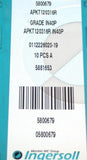 Lot of 10 New Ingersoll Carbide Milling Inserts APKT120316R IN40P