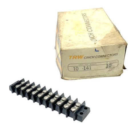 TRW 10-141 Cinch Connector Terminal Block 20A 250V 10 Circuit  - Box of (10)