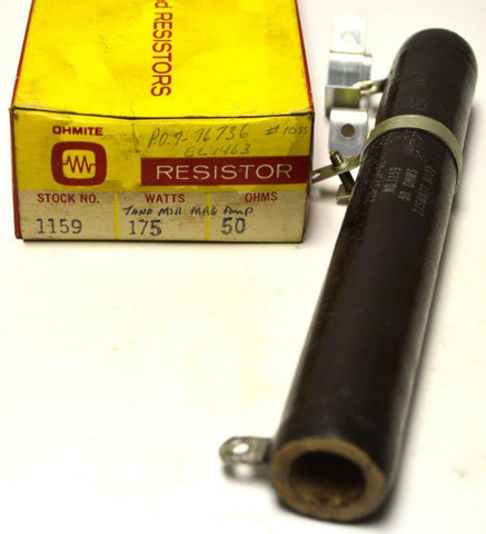 NEW OHMITE 1159  50 OHM 175 WATT RESISTOR