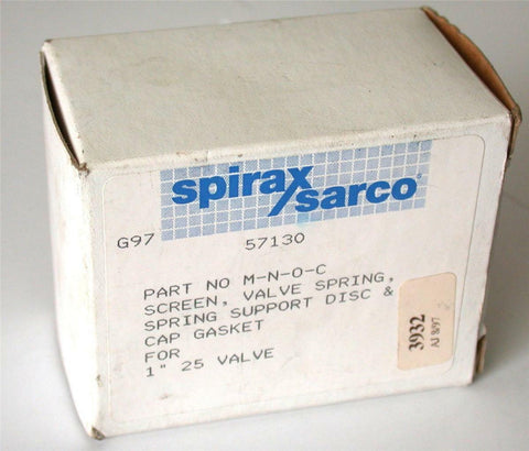 NEW SPIRAX SARCO SPRING, DISC, & CAP GASKET FOR 1" 25 VALVE MODEL 57130 M-N-O-C
