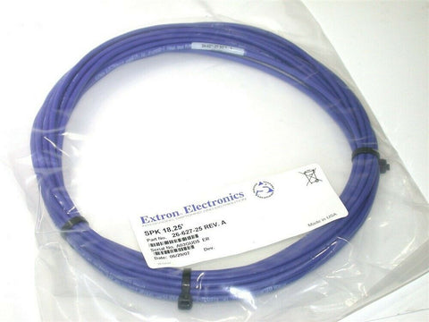 Up to 6 Extron SPK 18, 25' Pre-cut Speaker Cables 26-627-25