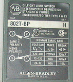 ALLEN BRADLEY OIL TIGHT LIMIT SWITCH 10 AMP MODEL 802T-BP  (6 AVAILABLE)