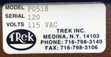 Trek 344 P0518 Electrostatic Voltmeter 115 VAC