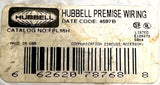 Hubbell FPL16H 6-Port Off White Premise Wiring Plate