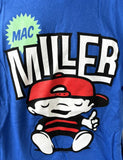 Gildan Men's Mac Miller Thumbs Up Dope Kid 2012 Tour Blue Shirt Size XL