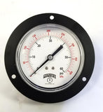 Winters Q563 Panel Mount Pressure Gauge 0-60 PSI 3.5" Face 1/4" NPT