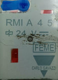 Lot of (2) Carlo Gavazzi RMI A 4 5 Relays 24VDC 5A 250VAC