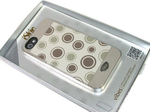 New iSkin VBPKD5-GY4 Vibes Polka Dot Case for iPhone 5 - Gray- FREE SHIPPING