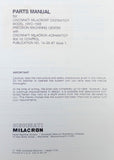 Cincinnati Milacron 10VC-1000 Machining Center W/ Acramatic 900 V2 Parts Manual