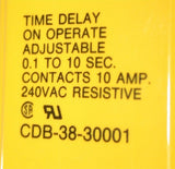 POTTER & BRUMFIELD 24VAC TIMER .1 - 10 SECONDS CDB-38-30001