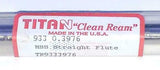 New Titan  TR9333976  Clean Ream Straight HSS 6-Flute Reamer 933 0.3976