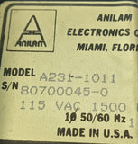 Anilam Electronics A231-1011 Micro Casette Storage Drive 115VAC 50/60HZ