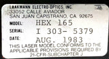 Laakmann Electro-Optics RF-165 Laser With HEX-165 - SOLD AS IS