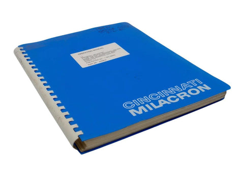 Cincinnati Milacron T-Line Horizontal Machining Center Model AM Operators Manual