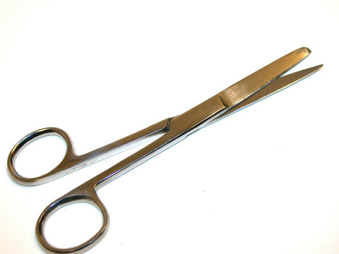 STAINLESS STEEL 5.5" STRAIGHT BLUNT SCISSORS 25 AVAILABLE FREE SHIPPING