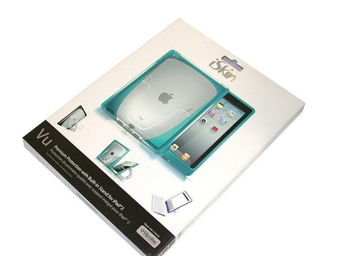 New iSkin Vu Case with Stand for iPad 2 - Blue -IPDVU2-BE2 FREE SHIPPING