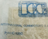 Lot of (2) ICC IC630C Single Jack Telephone Wall Plate Cover - Ivory