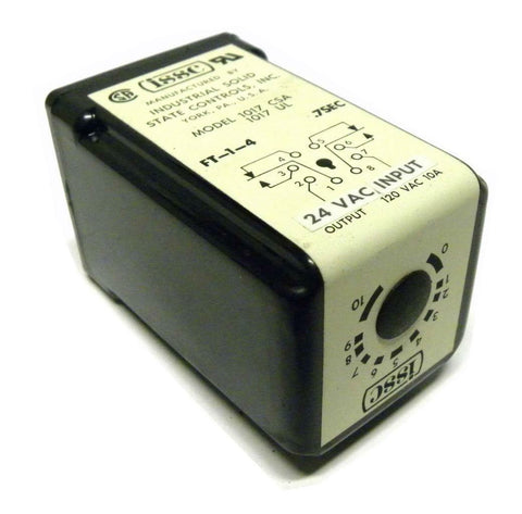 INDUSTRIAL SOLID STATE CONTROLS INC. ISSC 1017 SOLID STATE TIMER 120 VAC OUTPUT