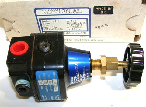 Johnson Controls 1/4" NPT Air Pressure Reducing Valve 160 PSI R-131 NIB