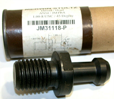 Merwin Stoltz 1.00-8 UNC 45 Degree Cat 50 Retention Knob JM31118-P NIB