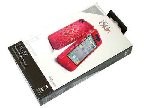 Wholesale Lot of 24 New iSkin Solo FX Case for iPhone 4 - Blaze Red SOLOFX4-RD1