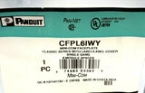 Panduit CFPL6IWY Mini-Com Faceplate Single Gang 6-Module Spaces (3 Available)