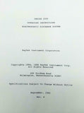Keytek Series 2000 Electrostatic Discharge System Operating Instruction Manual