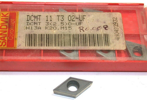 Lot of 7 New Sandvik Indexable Turning Carbide Inserts DCMT 11 T3 02-UF